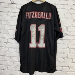 Larry Fitzgerald Reebok Team Apparel Black Sideline United Jersey Men's Size‎ XL